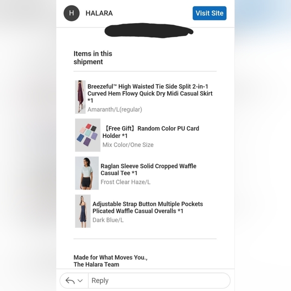 Halara Raglan Sleeve Cropped Waffle Tee - L - Frost Clear Haze - Picture 3 of 4